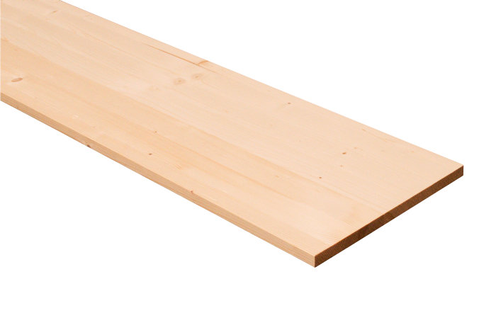 Massiv hylle i gran 18 mm x 30 x 100 cm